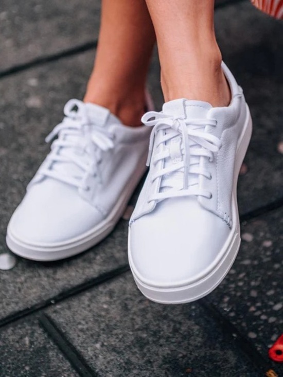 Shoes - Olukai Pehuea Li Ili White Leather Sneakers Minimal Coastal Casual EU 39 W9